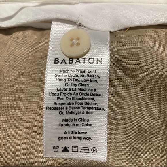 BABATON Sz 6 Snake Skin Wide  Leg Pockets Zipper Closure Unlined Trouser Pants - Picture 8 of 10